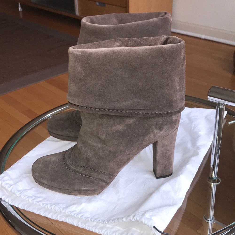 Prada suede boots 38.5